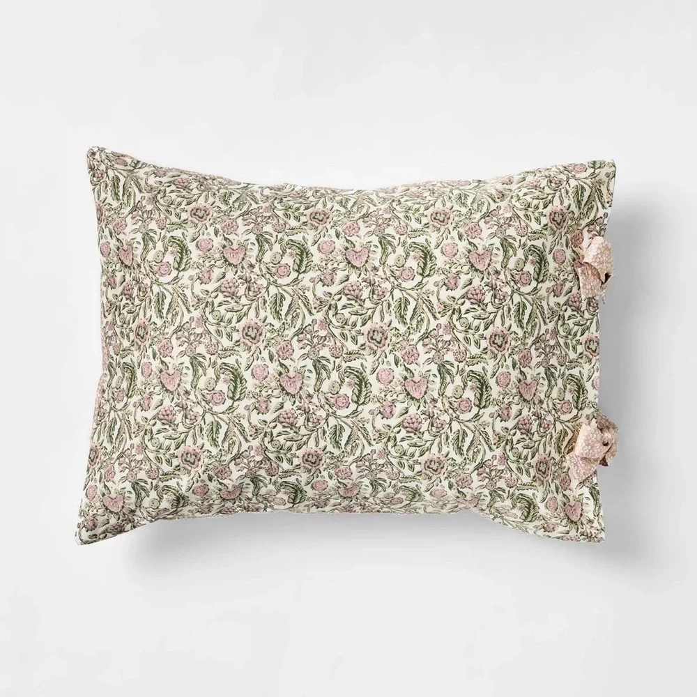 Full/Queen 3pc Reversible Floral Comforter Set - Threshold with Studio McGee